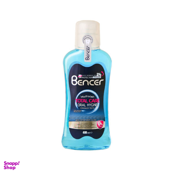 دهان شویه بنسر (Bencer) مدل Total Care حجم 400 میلی لیتر