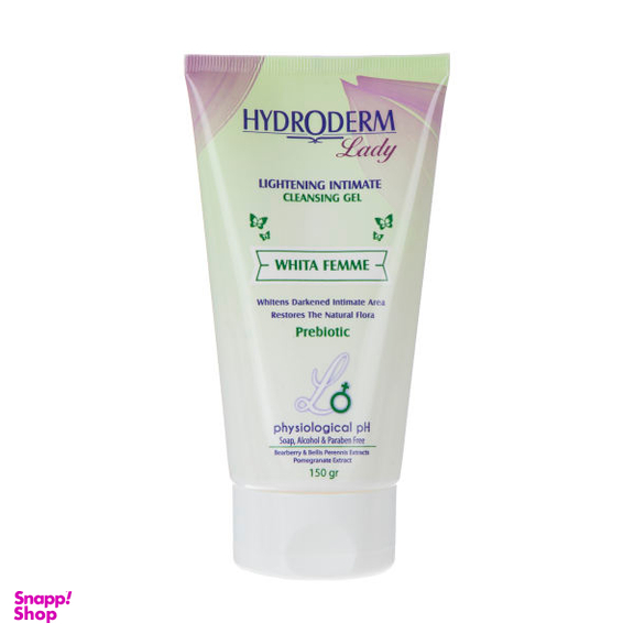 ژل بهداشتی بانوان هیدرودرم (Hydroderm) مدل Whita Femme حجم 150 میلی لیتر