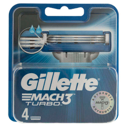 تیغ یدک ژیلت مدل Mach 3 Turbo ‏بسته 4 عددی