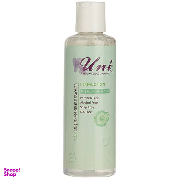 پاک کننده آرایش یونی لد (Uni Led) سری Herbal Origin مدل Dry And Sensitive Skin حجم 200 میلی لیتر