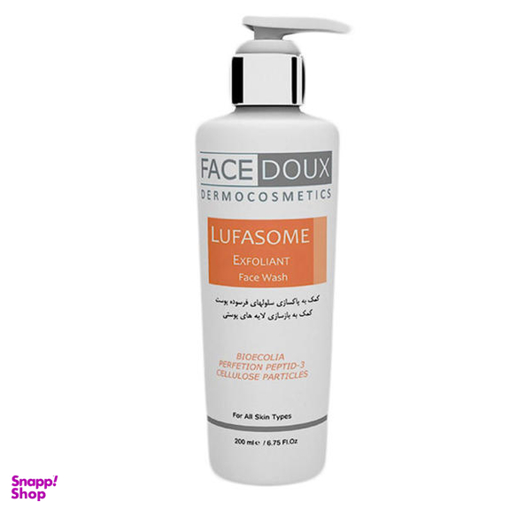 ژل شستشو صورت فیس دوکس (Facedoux) مدل Lufasome حجم 200 میلی لیتر
