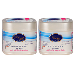 ماسک مو انجل کرفت (Angel Craft) مدل Keratin حجم 500 میلی لیتر مجموعه 2 عددی
