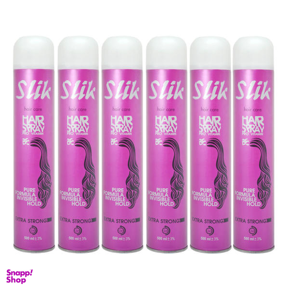 اسپری حالت دهنده مو سلیک (Slik) مدل Pro Vitamin حجم 500 میلی‌ لیتر مجموعه 6 عددی