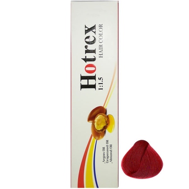 رنگ مو هاترکس (Hotrex) سری Mahogany شماره 6.55 حجم 100 میلی‌لیتر رنگ آلبالویی روشن