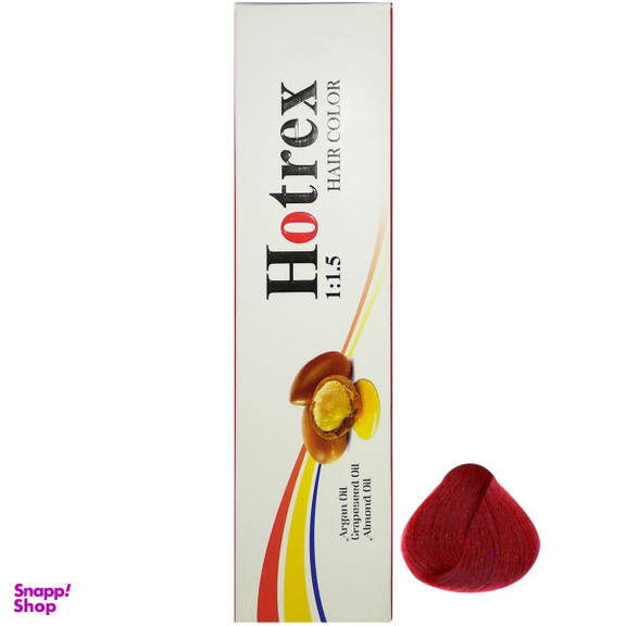 رنگ مو هاترکس (Hotrex) سری Mahogany شماره 6.55 حجم 100 میلی‌لیتر رنگ آلبالویی روشن
