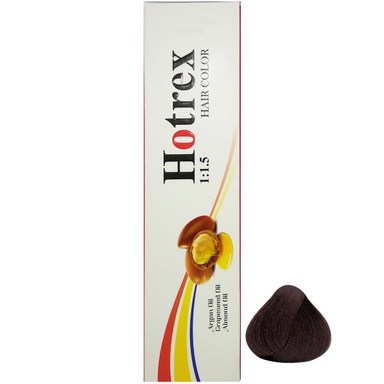 رنگ مو هاترکس (Hotrex) سری Natural شماره 3.0 حجم 100 میلی‌لیتر رنگ قهوه ای تیره