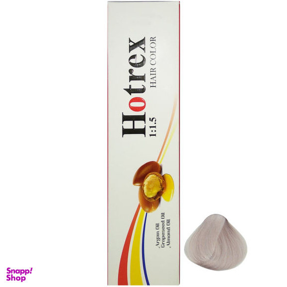 رنگ مو هاترکس (Hotrex) سری Smoky شماره 12.1 حجم 100 میلی‌لیتر رنگ بلوند دودی خیلی خیلی روشن
