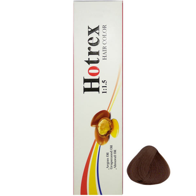 رنگ مو هاترکس (Hotrex) سری Chocolate شماره 5.7 حجم 100 میلی‌لیتر رنگ شکلاتی قهوه ای روشن