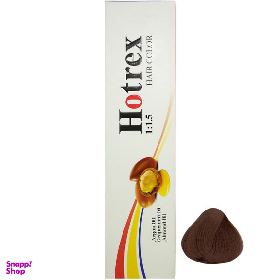 رنگ مو هاترکس (Hotrex) سری Chocolate شماره 5.7 حجم 100 میلی‌لیتر رنگ شکلاتی قهوه ای روشن