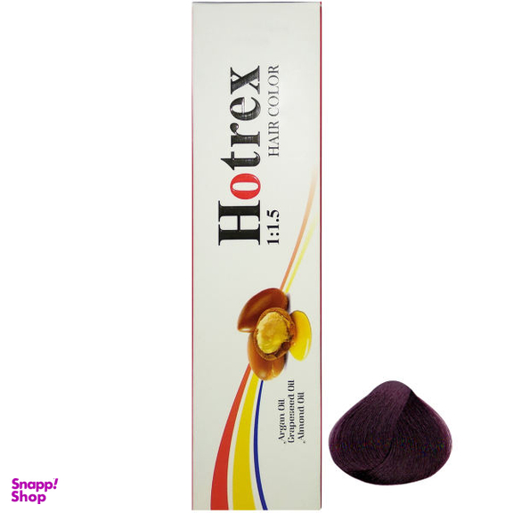 رنگ مو هاترکس (Hotrex) سری Violet شماره 3.6 حجم 100 میلی‌لیتر رنگ شرابی تیره