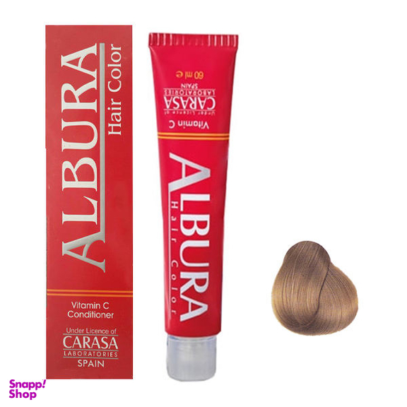 رنگ مو آلبورا (Albura) مدل Carasa شماره NF8-9.00 حجم 100 میلی‌لیتر رنگ بلوند خیلی روشن