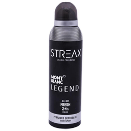 اسپری خوشبو کننده بدن مردانه استریکس (Streax) مدل Legend کد Ml07 حجم 200 میلی لیتر