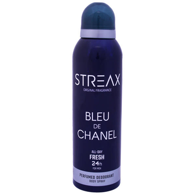 اسپری خوشبو کننده بدن مردانه استریکس (Streax) مدل Bleu De Chanel کد Bch08 حجم 200 میلی لیتر