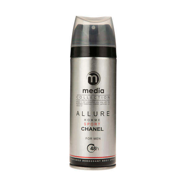 اسپری بدن مردانه مدیا (Media) مدیل Allure حجم 200 میلی لیتر