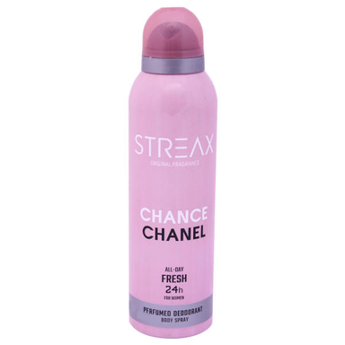 اسپری خوشبو کننده بدن زنانه استریکس (Streax) مدل Chance Chanel کد Chl010 حجم 200 میلی لیتر