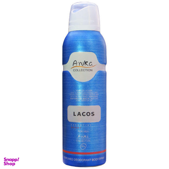 اسپری خوشبو کننده بدن مردانه آنیکا (Anika) مدل Lagos حجم 200 میلی لیتر