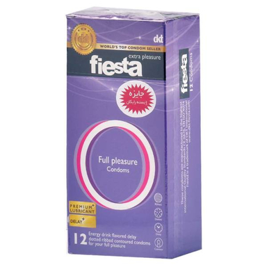 کاندوم نهایت لذت فیستا (Fiesta) مدل Full Plesasure بسته 12 عددی