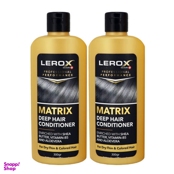 نرم کننده مو لروکس (Lerox) مدل Matrix حجم 300 میلی لیتر بسته 2 عددی