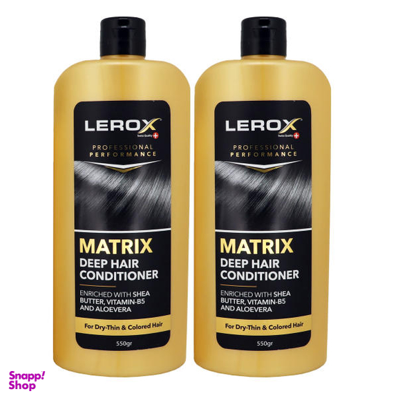 نرم کننده مو لروکس (Lerox) مدل Matrix حجم 550 میلی لیتر بسته 2 عددی