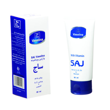 وازلین ساج مدل روغن بادام حجم 60 میلی لیتر