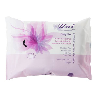 دستمال مرطوب یونی لد (Uni Led) مدل Daily Use بسته 20 عددی