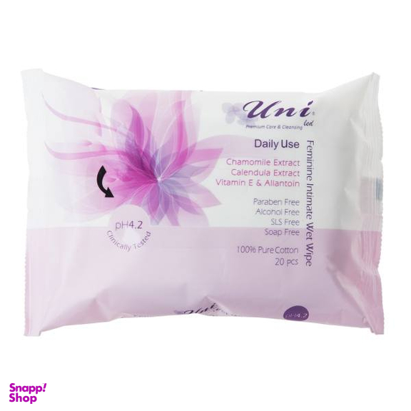 دستمال مرطوب یونی لد (Uni Led) مدل Daily Use بسته 20 عددی