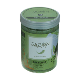 ژل اسکراب لایه بردار پوست ژبن پلاس مدل Olive وزن 750 گرم