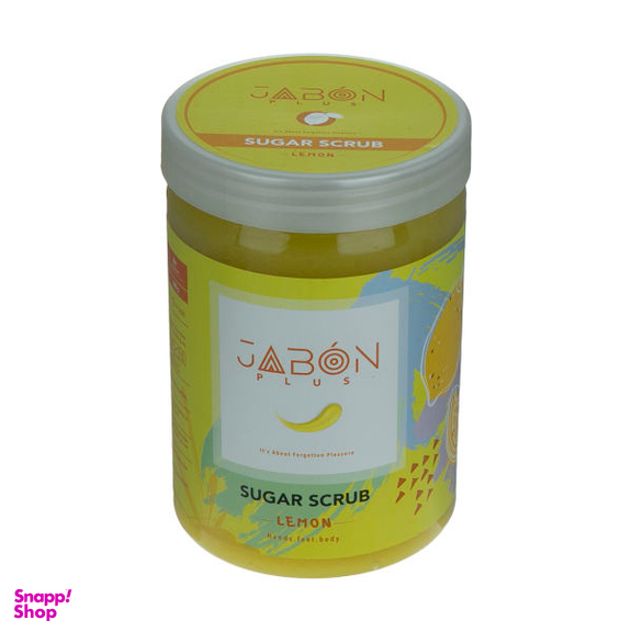 اسکراب شکری لایه بردار پوست ژبن پلاس مدل Lemon وزن 900 گرم