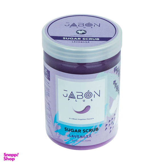 اسکراب شکری لایه بردار پوست ژبن پلاس مدل Lavender وزن 900 گرم