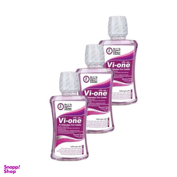 دهان شویه وی وان (Vi One) مدل Halita حجم 330 میلی لیتر مجموعه 3 عددی