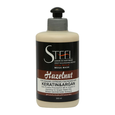 ماسک مو استیل (Steel) مدل Hazelunt حجم 300 میلی لیتر
