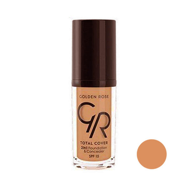 کرم پودر گلدن رز (Golden Rose) مدل Total cover شماره 10 حجم 30 میلی لیتر