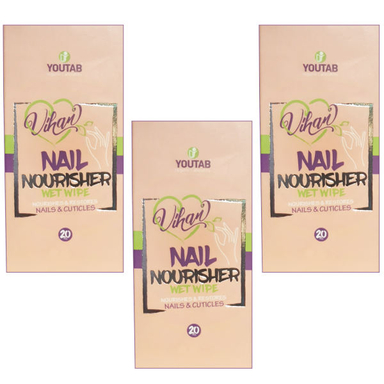 پد تقویت کننده ناخن ویهان (Vihan) مدل Nourisher مجموعه 3 عددی