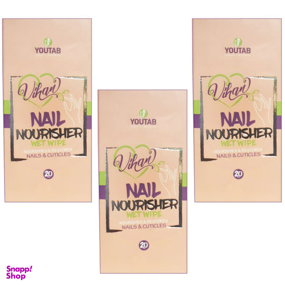 پد تقویت کننده ناخن ویهان (Vihan) مدل Nourisher مجموعه 3 عددی