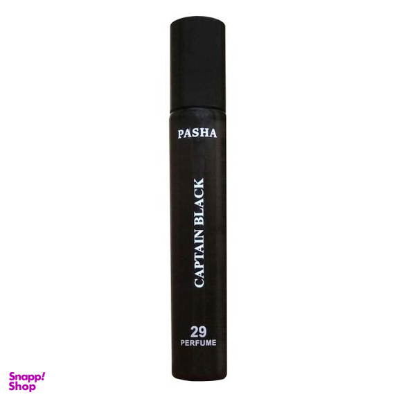 عطر جیبی مردانه پاشا مدل کاپیتان بلک حجم 24 میلی لیتر
