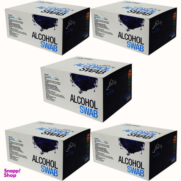 پد الکلی یوتاب (Youtab) مدل Antiseptic مجموعه 5 عددی