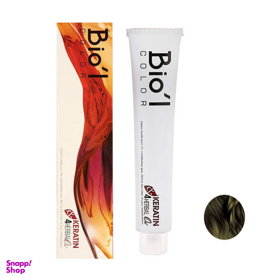 رنگ مو بیول (Biol) شماره 4.7 حجم 100 میلی‌لیتر رنگ زیتونی متوسط