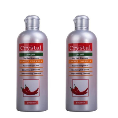 شامپو کریستال (Crystal) مدل فلفل حجم 400 میلی لیتر بسته 2 عددی