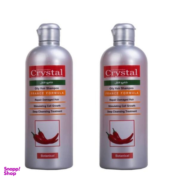 شامپو کریستال (Crystal) مدل فلفل حجم 400 میلی لیتر بسته 2 عددی