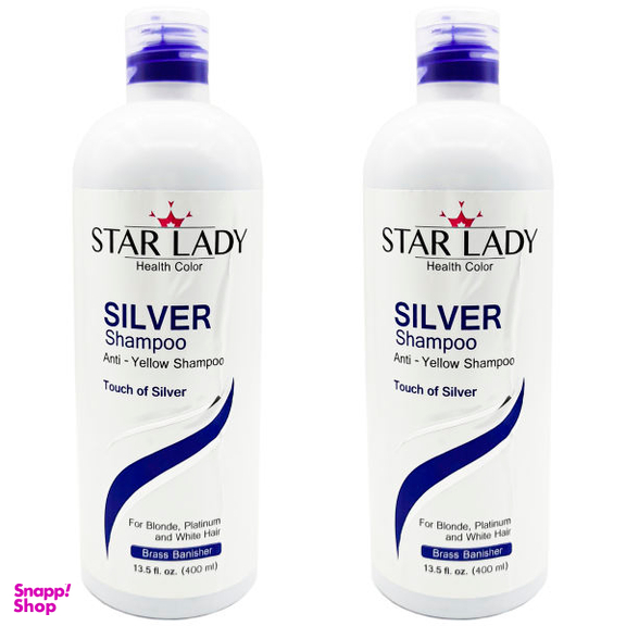 شامپو ضد زردی استارلیدی مدل Silver حجم 400 میلی لیتر بسته 2 عددی