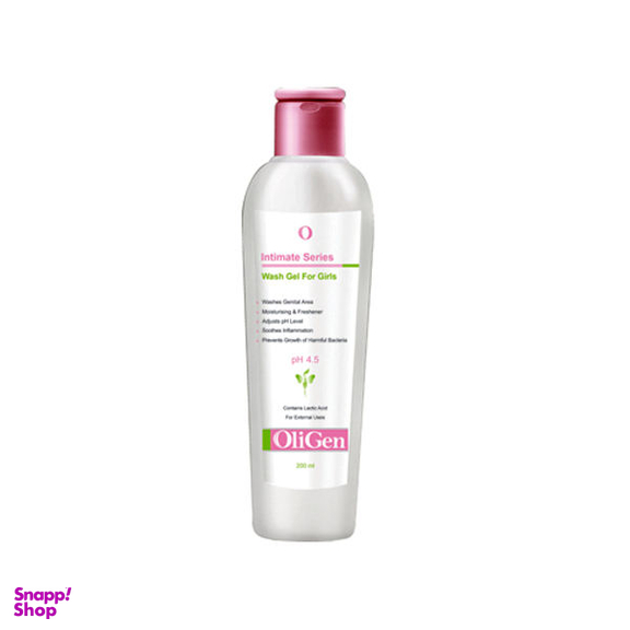 ژل بهداشتی بانوان الی ژن (Oligen) مدل Girl حجم 200 میلی لیتر