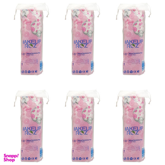 پد پاک کننده آرایش صورت میکاپ رز (Makeup Rose) مدل X-22 مجموعه 6 عددی