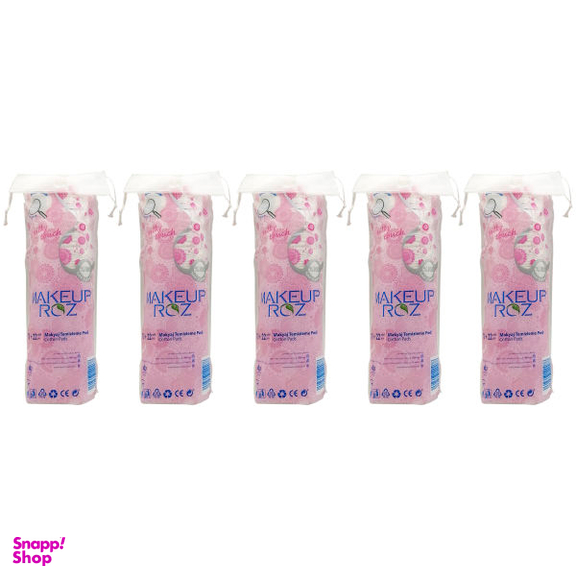 پد پاک کننده آرایش صورت میکاپ رز (Makeup Rose) مدل X-22 مجموعه 5 عددی