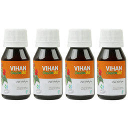 روغن کرچک ویهان (Vihan) کد 24301 حجم 40 میلی لیتر مجموعه 4 عددی
