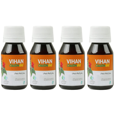 روغن کرچک ویهان (Vihan) کد 24301 حجم 40 میلی لیتر مجموعه 4 عددی