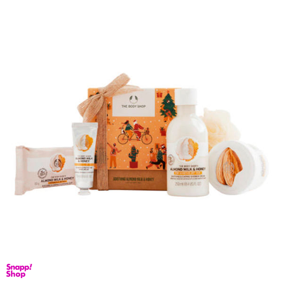 مجموعه مراقبت از بدن بادی شاپ (Body Shop) مدل Almond Milk & Honey Gift Box