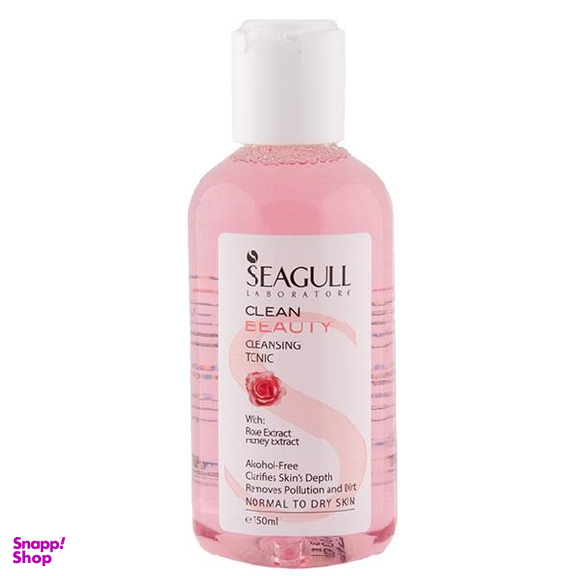 تونیک پاک کننده صورت سی گل (Seagull) مدل رز حجم 150 میلی لیتر