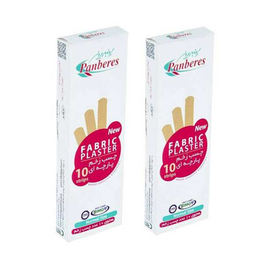 چسب زخم پنبه ریز (Panberes) مدل Fabric مجموعه 2 عددی