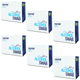 پد الکلی یوتاب (Youtab) مدل Antiseptic 6 مجموعه 6 عددی