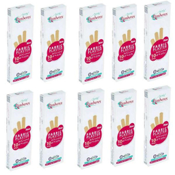 چسب زخم پارچه ای پنبه ریز (Panberes) مدل Fabric مجموعه 10 عددی